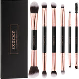 Rose Gold - 6 Pieces Double-Ended Eye Brush Set-II