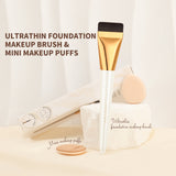 Docolor Ultra-thin Foundation Brush with Two Mini Thumb Puffs