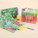 Dream of Color 15- Piece Brush Set with Tropical 34 Color Palette