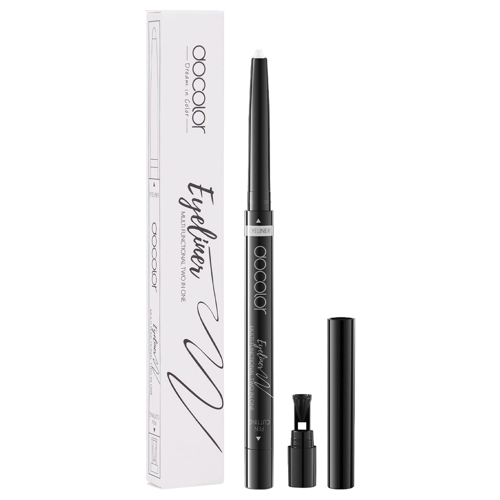 Gorvalin Black and White Gel Eyeliner with Eyeliner Brushes Set 2