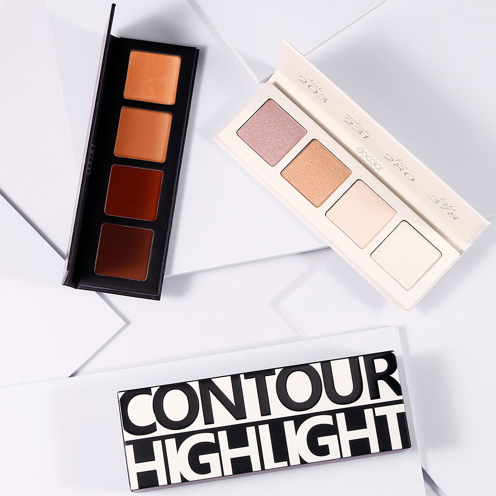 Noble and Elegant-4 Colors Highlight & Contour palette Collection