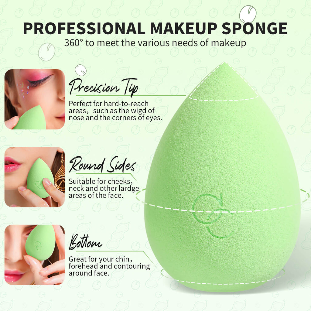 Pea Pod 3pc Makeup Sponge Set – DOCOLOR OFFICIAL