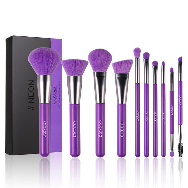 Essential Eye Set (Neon Brush Set) - 10 Eye Makeup Brushes – SUVA